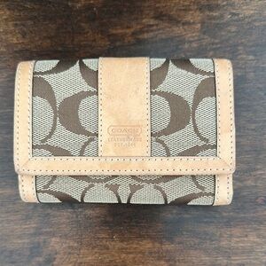 Coach Brown and Tan Wallet